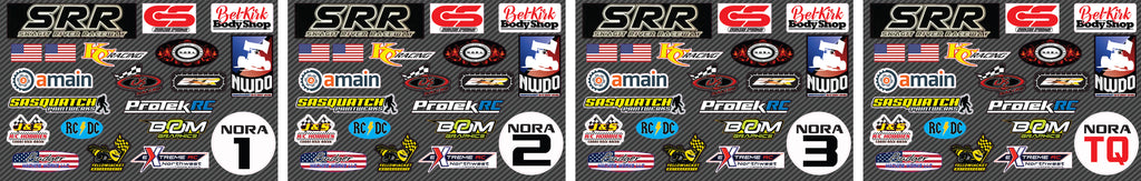 Track-Ready Identity: Club Racer Series Die-Cut Stickers (NORA)