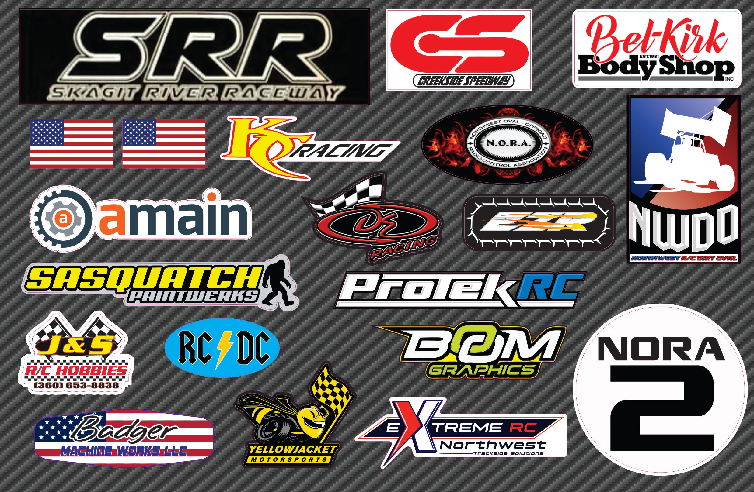 Track-Ready Identity: Club Racer Series Die-Cut Stickers (NORA)