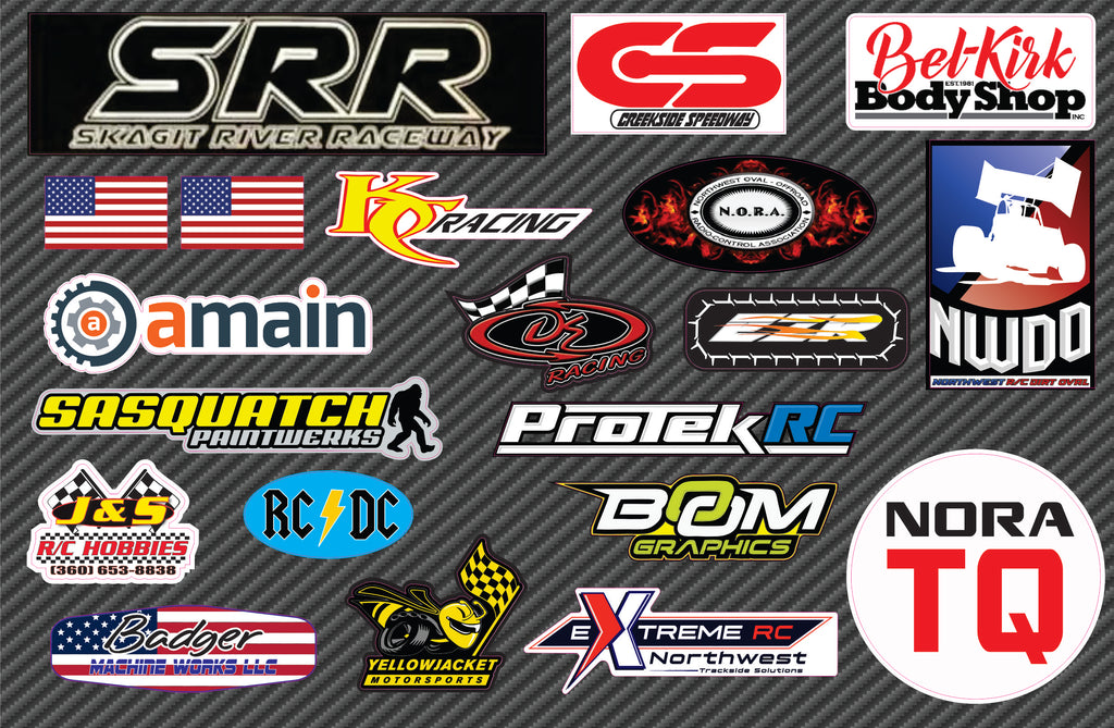 Track-Ready Identity: Club Racer Series Die-Cut Stickers (NORA)